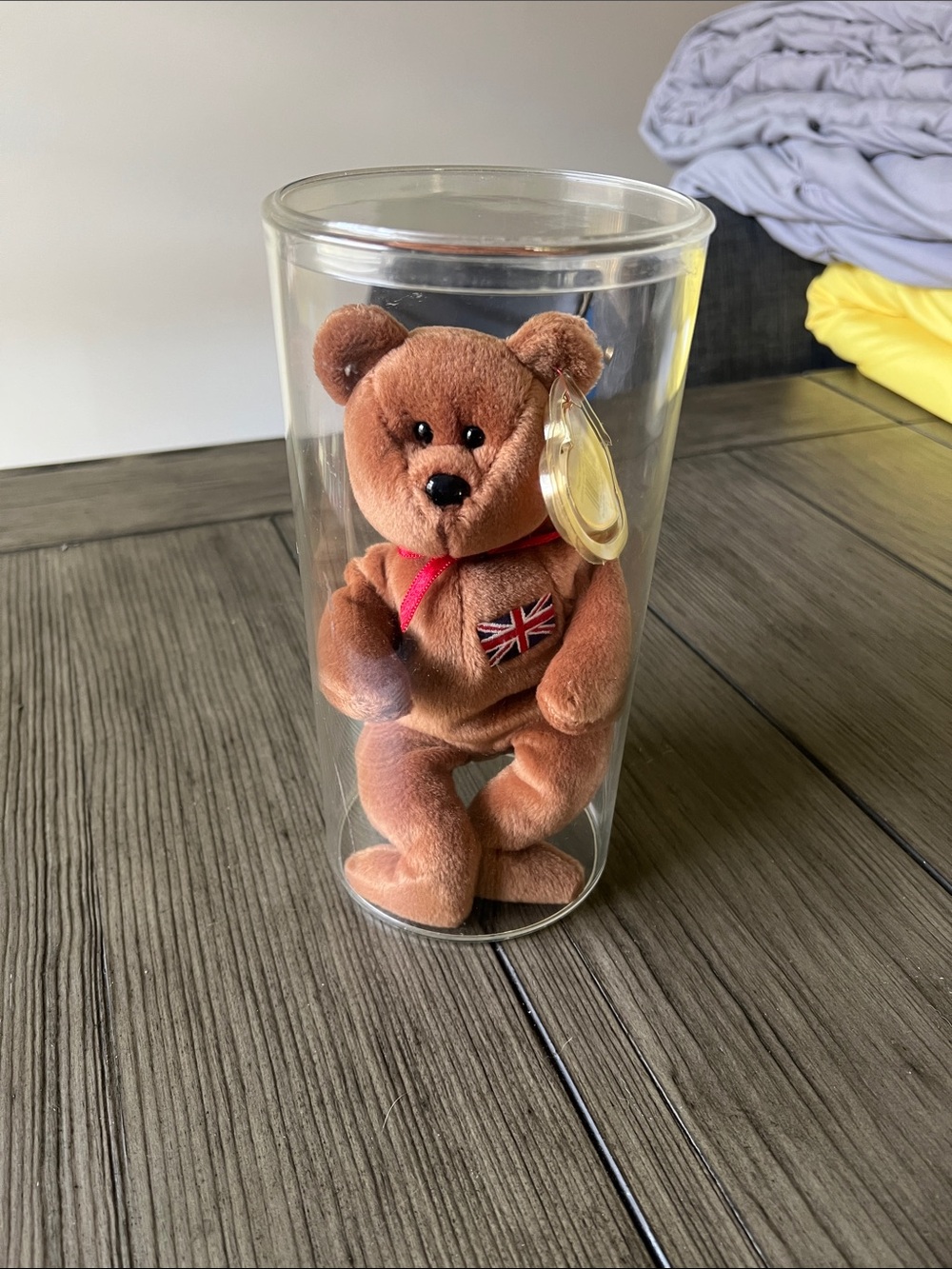 Britannia TY Beanie Baby with Union Jack Patch